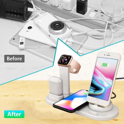3 in 1 Charging Dock Holder For Apple Watch iPhone X XS XR MAX 7 8 Plus Airpods Dock Wireless Charger Stand Station Mounts Base