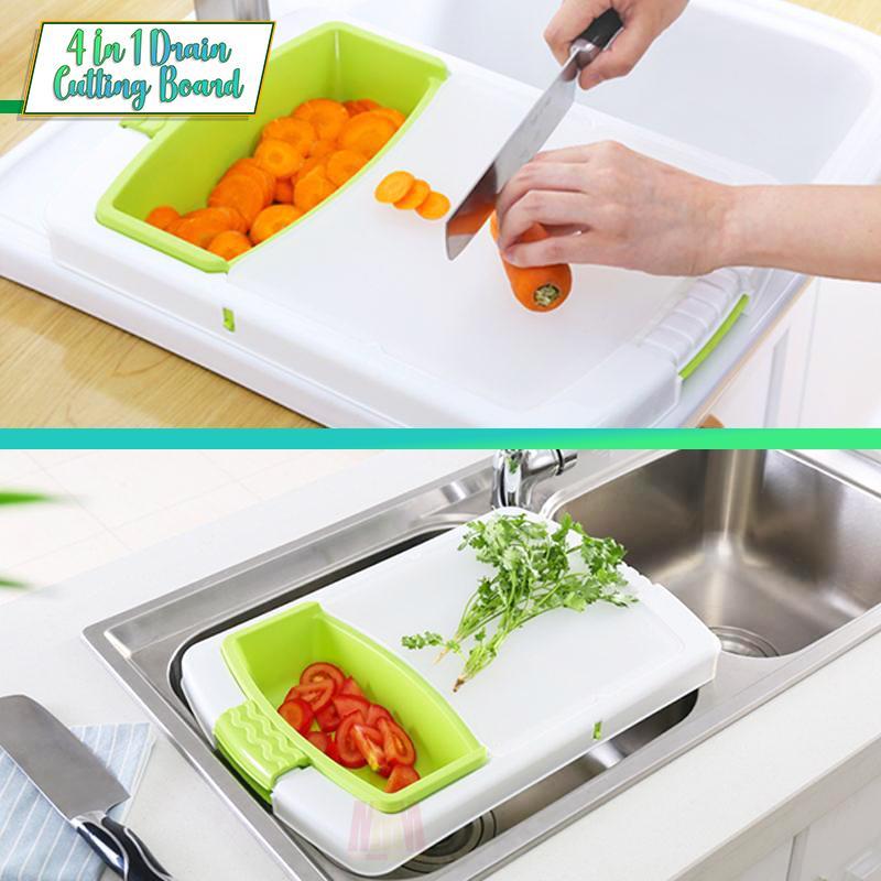 4 In 1 Drain Cutting Board