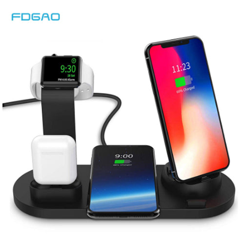 3 in 1 Charging Dock Holder For Apple Watch iPhone X XS XR MAX 7 8 Plus Airpods Dock Wireless Charger Stand Station Mounts Base