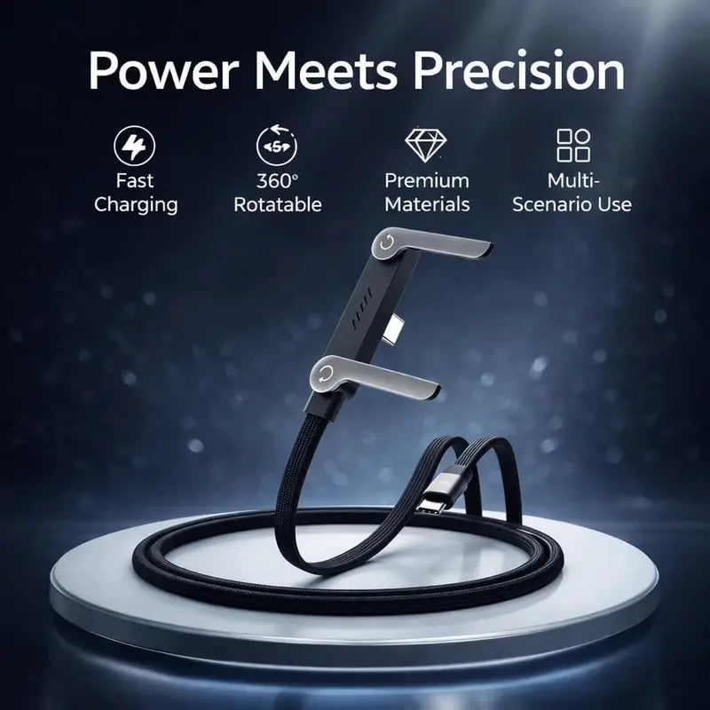 240W Type-C Charging Cable | Built-In Stand | Buy 1 Get 1 Free