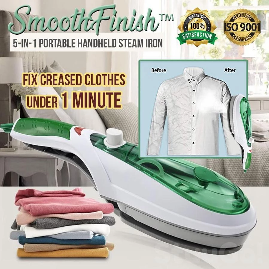 SMOOTHFINISH™ 5-IN-1 PORTABLE HANDHELD STEAM IRON