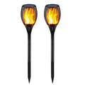 ( 50% OFF )Hot Selling!!!LED Solar Path Torch Light Dancing Flame Christmas night